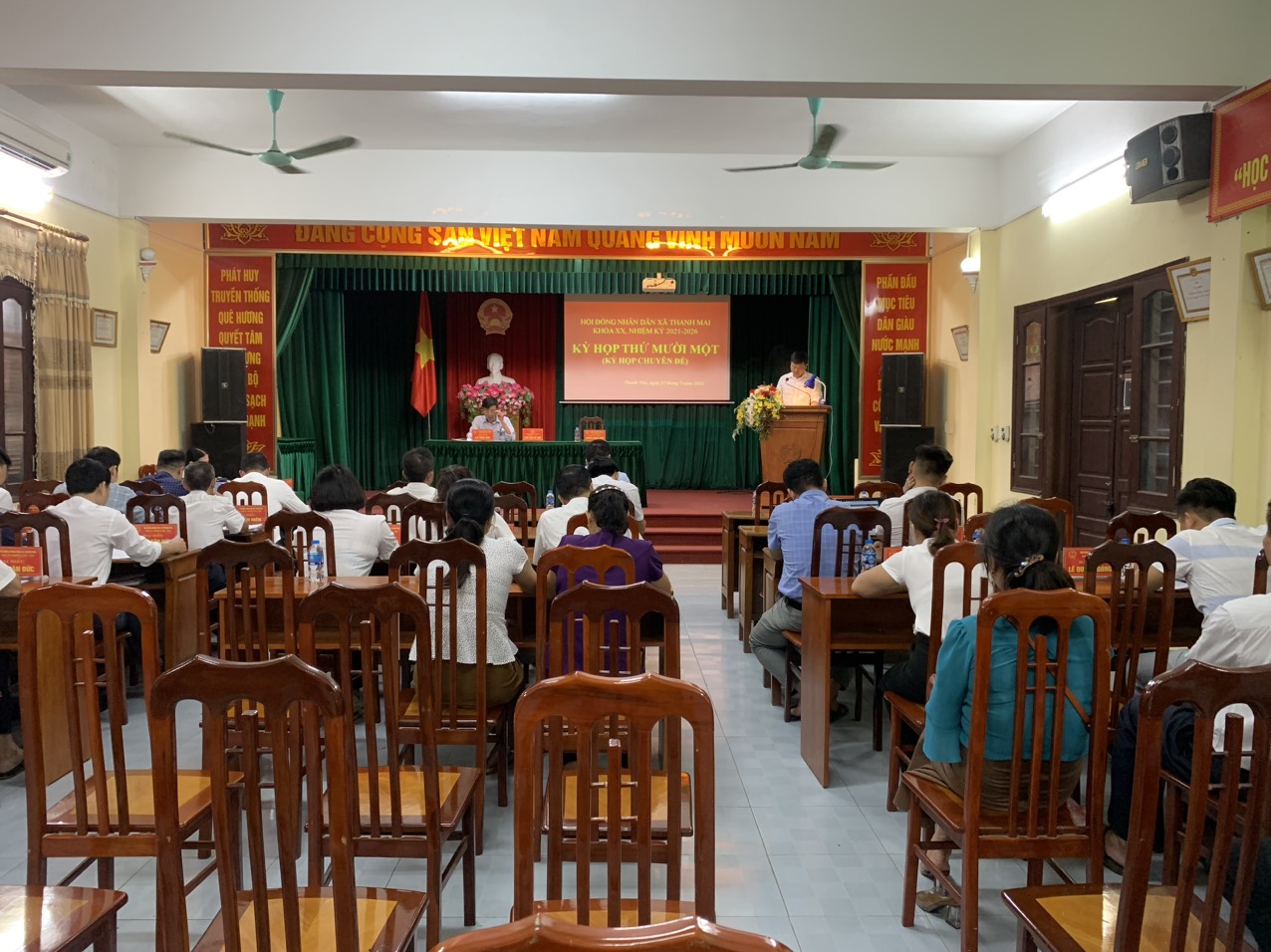 HĐND XÃ THANH MAI TỔ CHỨC KỲ HỌP THỨ 11, HĐND XÃ KHOÁ XX, NHIỆM KỲ 2021-2026 (Kỳ họp chuyên đề)