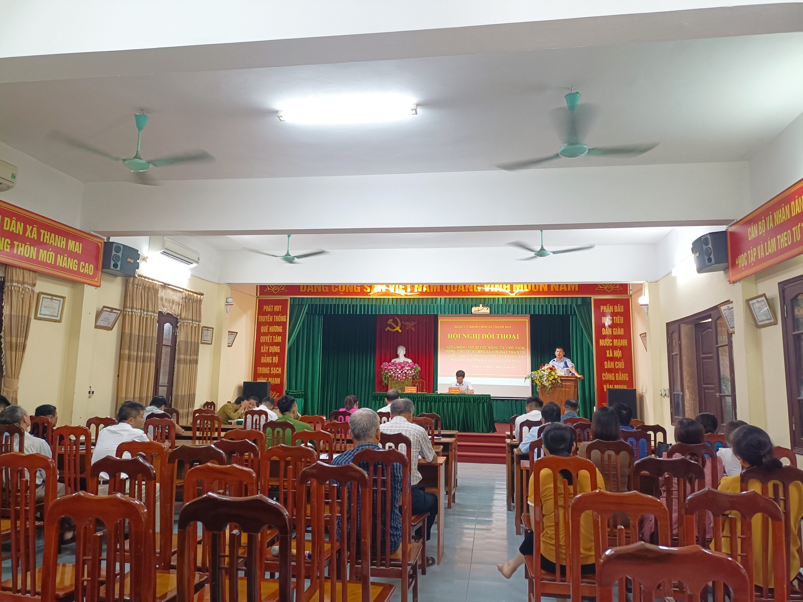 Xã Thanh Mai đối thoại trực tiếp giữa người đứng đầu cấp ủy, chính quyền với MTTQ, các đoàn thể chính trị xã hội và nhân dân năm 2024